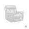 Armen Living Estelle Power Recliner Chair in Gunmetal Fabric LCES1GM - alternate 2